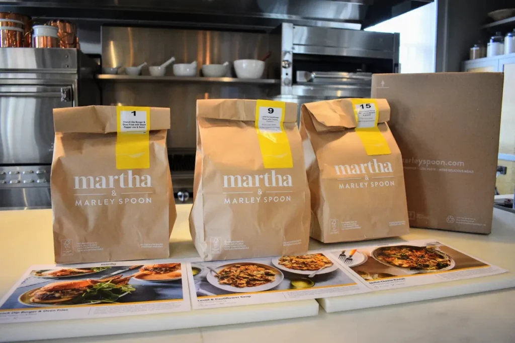 Martha Stewart & Marley Spoon elegant plated dinner